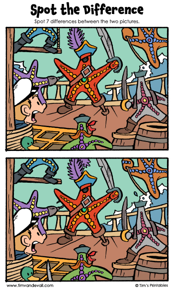 spot the difference - attack of the starfish!