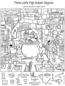 Printable Hidden Object Puzzles for Kids – Tim's Printables