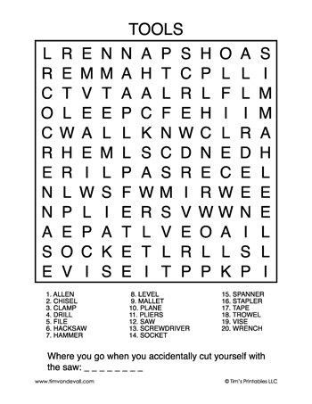 tools-word-search