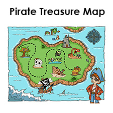 Free Pirate Treasure Maps and Party Favors for a Pirate Birthday Party ...