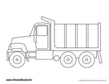 Printable Truck Templates for Kids