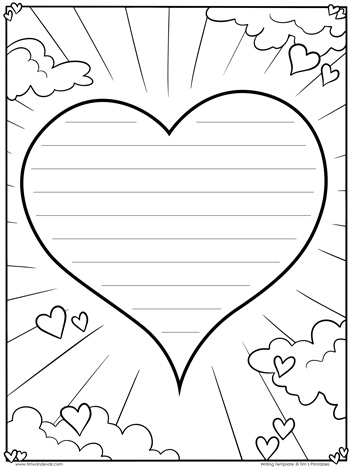 Writing Paper Template #1 – Tim's Printables