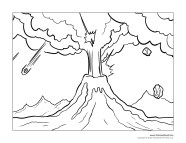 Volcano Coloring Pages Tim s Printables