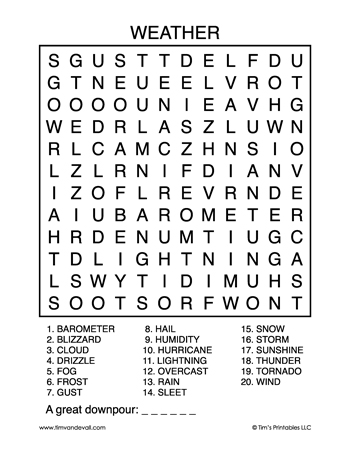 weather-word-search