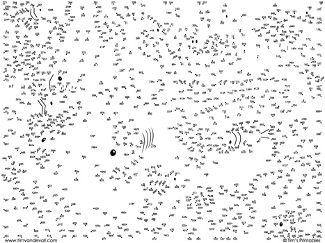 christmas stocking dot-to-dot whale shark dot-to-dot / connect the dots, Tim's Printables, Tim van de Vall, www.timvandevall.com