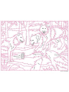 Wolf Pack Dot-to-Dot - Tim's Printables