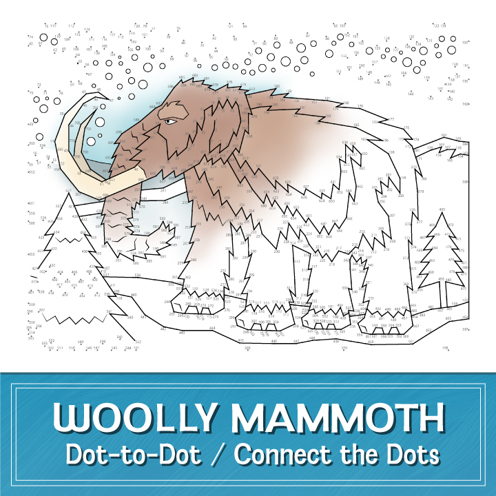 woolly mammoth dot-to-dot cover