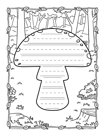 Mushroom Writing Paper - Image 4